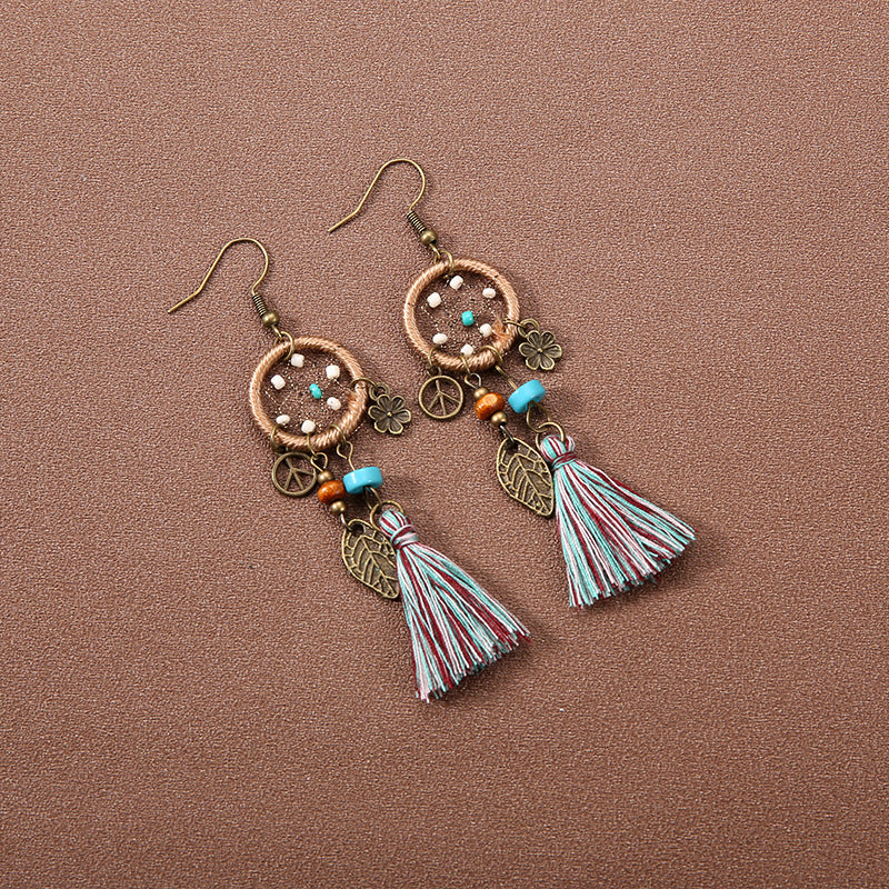 Wholesale Vintage Bohemian Tassel Earrings